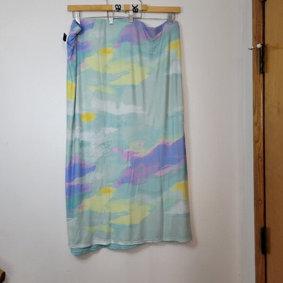 Women's 4X Skirts Set of 2 Leopard Print Slip Skirt 4X A New Day & Pastel Color - Picture 8 of 13